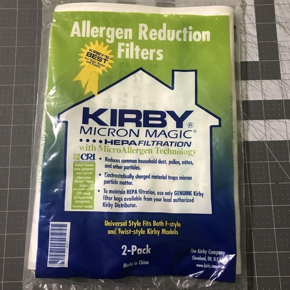 Kirby 2-Pack‎ Allergen Reduction Filters 205811 Hepafiltration Micron Magic